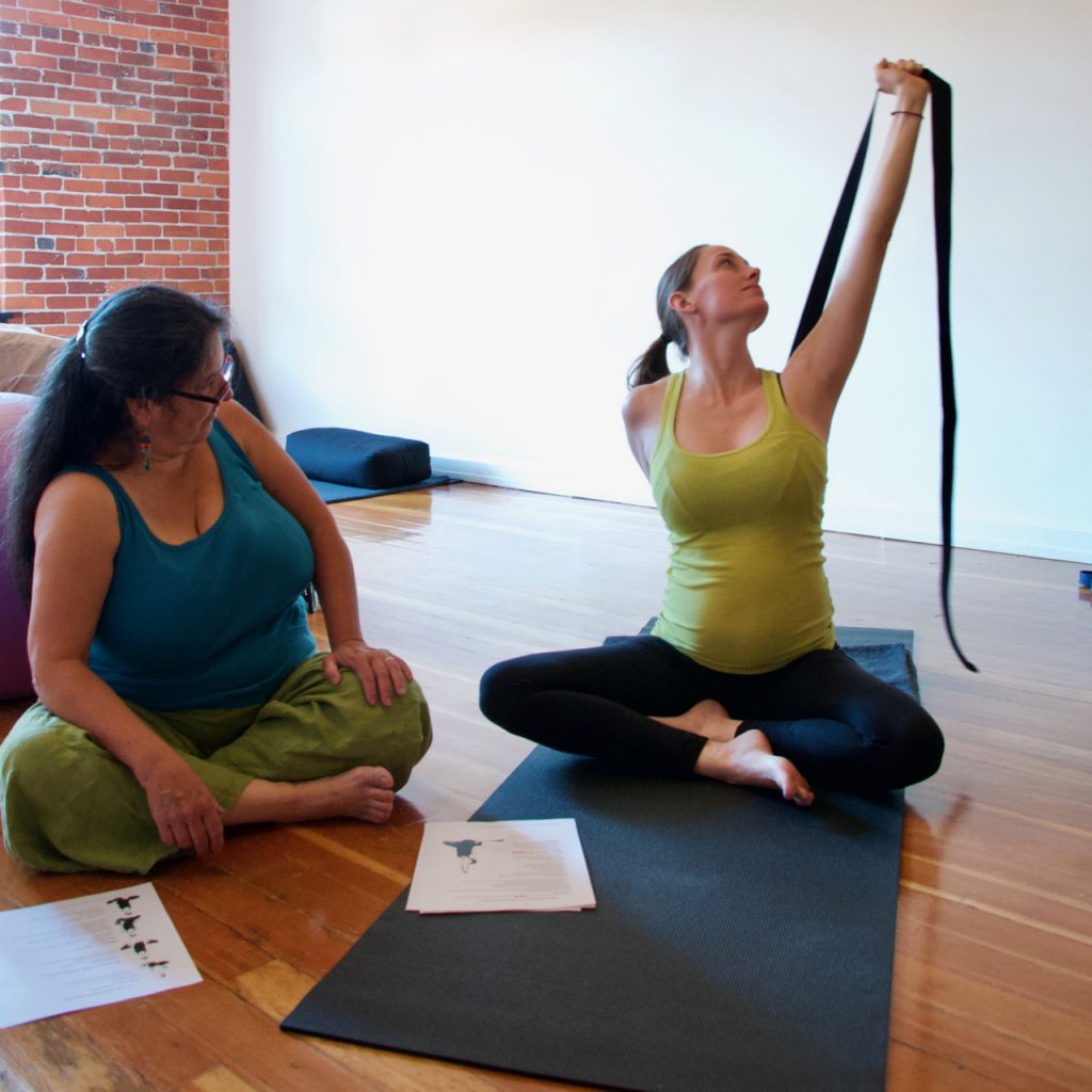 Students in MamaSpace Yoga Prenatal Yoga Teacher Training