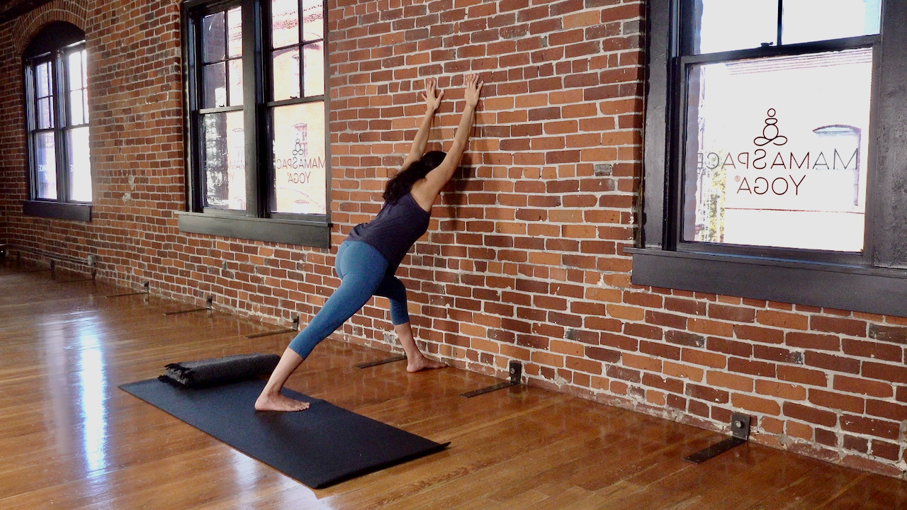 Amarylis Fernandez Teaches a Prenatal Wall Yoga Class at MamaSpace Yoga