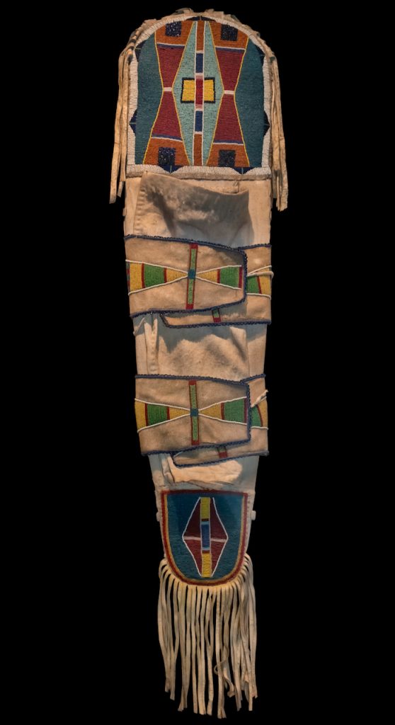 A ohoto of a Native American Cradleboard